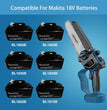 Compatible For Makita 18V Batteries: BL1860B BL1850B BL1840B BL1830B BL1820B BL1815B