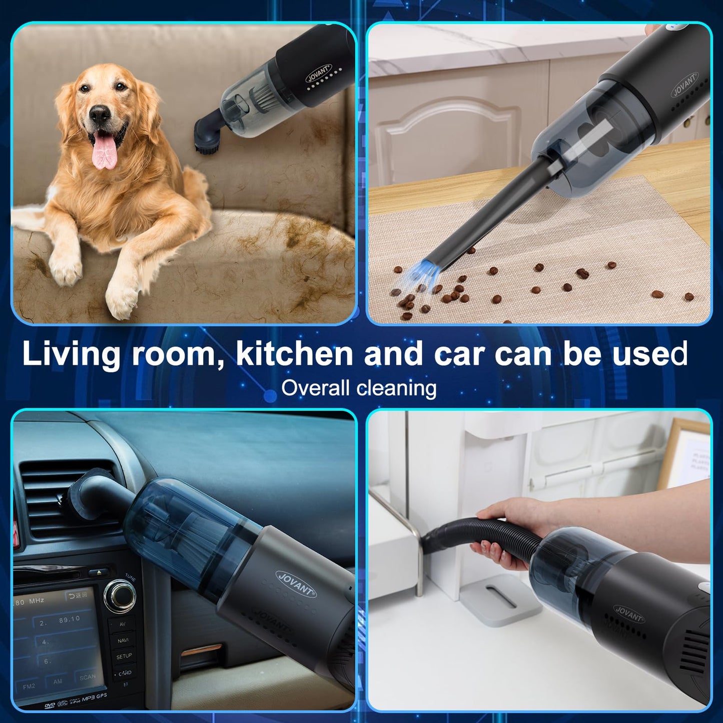 JOVANT Handheld Vacuum for Quick Cleaning