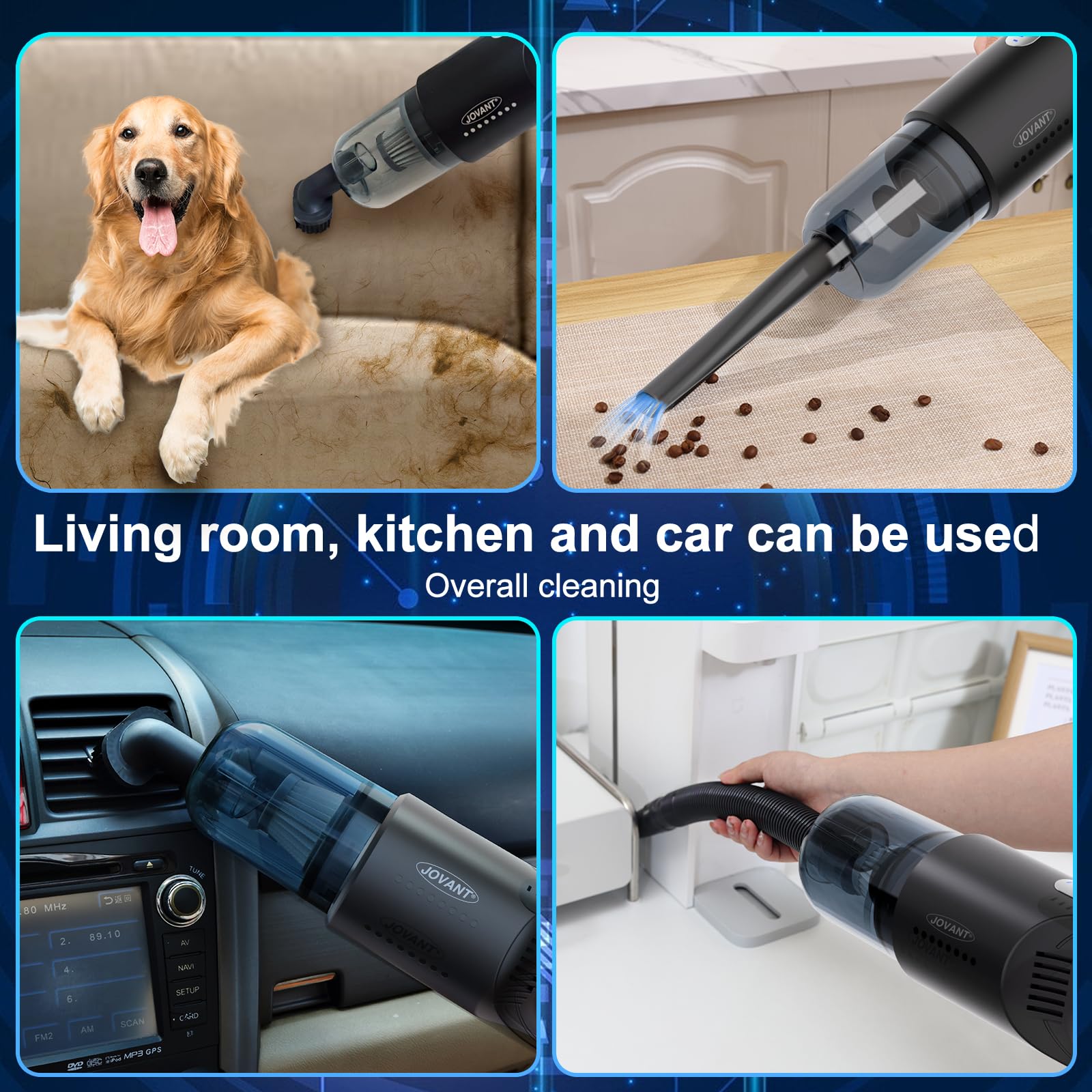 JOVANT Handheld Vacuum for Quick Cleaning