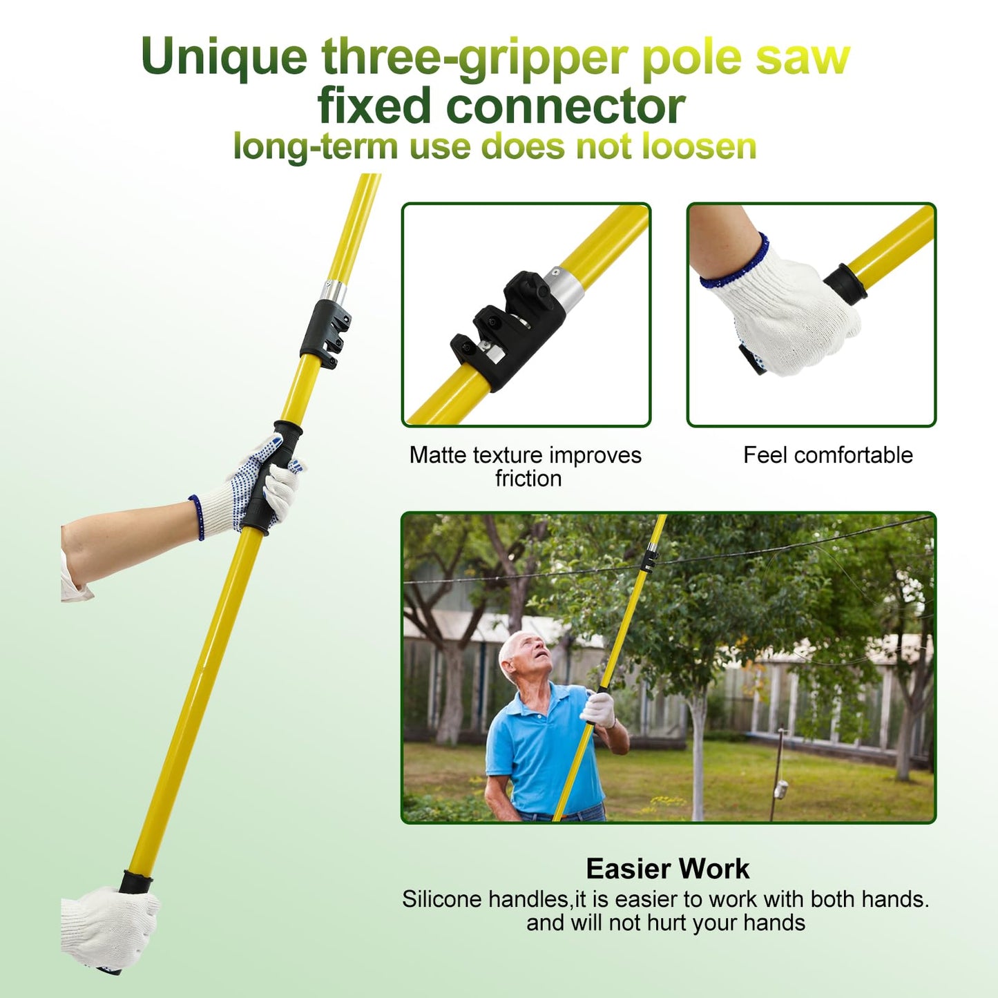 Extendable Pole Saw for Tall Trees by JOVANT