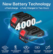 New Battery Technology on 4A Battery: Fast charge; Fully Charged in Two Hours; Over voltage protection ; Over temperatureover load protection; over charge protection; over discharge protection