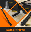 Staple Remover operation guide: Smashing/Stick up/U-shaped nails raised/Straight nail lifting