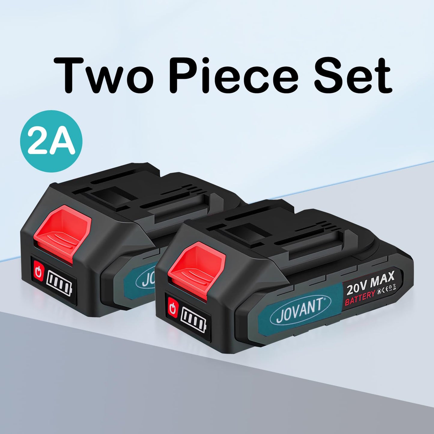 2.0A Lithium Battery 2pcs set