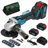 JOVANT PTJ-020 20V Max cordless brushless angle grinder full kit with tool bag, 2 batteries, charger and complete accessories