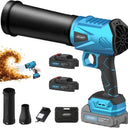 Cordless Leaf Blower, 580,000 RPM Electric Handheld Blower with 2×2.0Ah Batteries & Fast Charger, Variable Speed, Extended Nozzle, Powerful Airflow, Lightweight for Lawn/Yard/Leaves/Car/Dust Cleaning