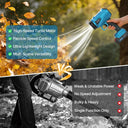 Our leaf blower compared to others, our leaf blower with High-Speed Turbo Motor; Flexible Speed Control; Ultra-Lightweight Design; Multi-Scene Versatility