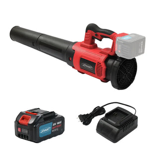 Leaf Blower Cordless, 615CFM & 3 Speed Levels, Electric Cordless Leaf Blower with 1 * 4.0Ah Battery and Charger, Air Blowers Gun for Lawn Care, Yard, Blowing Leaves, Dust, Snow