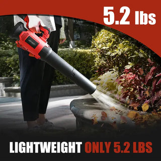 leaf blower weighing only 5.2 pounds, the JOVANT leaf blower is exceptionally lightweight, making it easy for women to lift and operate with just one hand