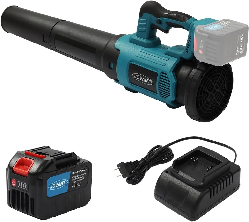 JOVANT 670CFM Leaf Blower,Leaf Blower Cordless W/20 MAX 6.0Ah Battery and Charger,Power Electric Blower for Lawn Care