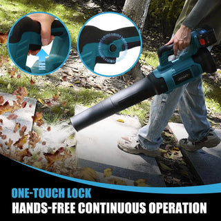 leaf blower with one-touch lock function, support hands-free continuous operation