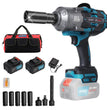 JOVANT Cordless 3/4'' High Torque Impact Wrench with Battery and Accessories