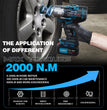 JOVANT Cordless 3/4'' High Torque Impact Wrench with Battery and Accessories