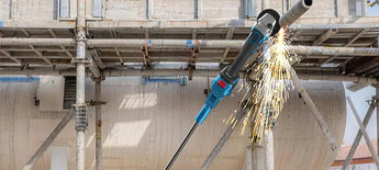 Cordless Telescoping Pole Angle Grinder 20V Battery Power