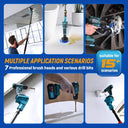 2-in-1 Cleaning Brush and Telescoping Power Drill:You can freely switch between a cordless drill for drill hole on steel,wood and cleaning brush for cleaning bathroom surface,floor,tile,car,toilet and carpet etc
