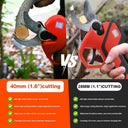 Pole Electric Pruning Shears with Portable Bag.Pole 1.6Inch(4CM) Electric Pruner for Tree Trimming Pole Tree Trimmer with 2Pcs 2000mAh Batteries