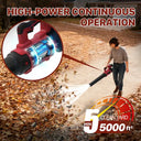 Leaf Blower is equipped with advanced turbo technology to deliver efficient leaf-clearing performance