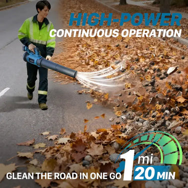 JOLeaf Blower is equipped with advanced turbo technology to deliver efficient leaf-clearing performance