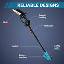 Pole Saw for Tree Trimming,12-Foot Reach Pole Tree Trimmer