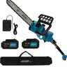 12 inch Cordless Pole Saw with 2 Max 20V*4Ah Batteries