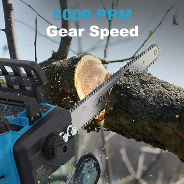 Cordless Pole Saw Max reach up 15.3FT Pole for Tree Trimming without Ladder and a 12inch MIni Chainsaw for Wood Cutting.