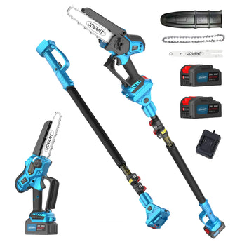 Electric Pole Saw and Branch cutter Battery Powered,15-Foot Reach for Tree Trimming 